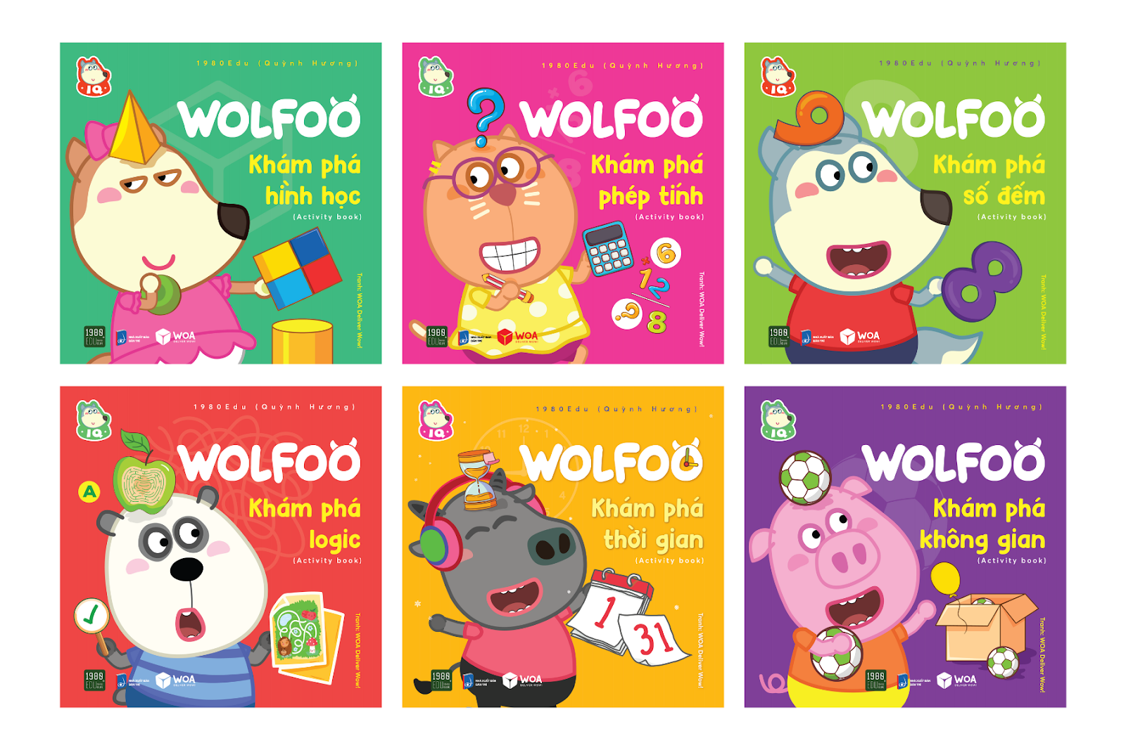 Bộ sách Wolfoo cho bé phát triển tư duy